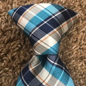 NWT Youth Plaid Clip On Tie